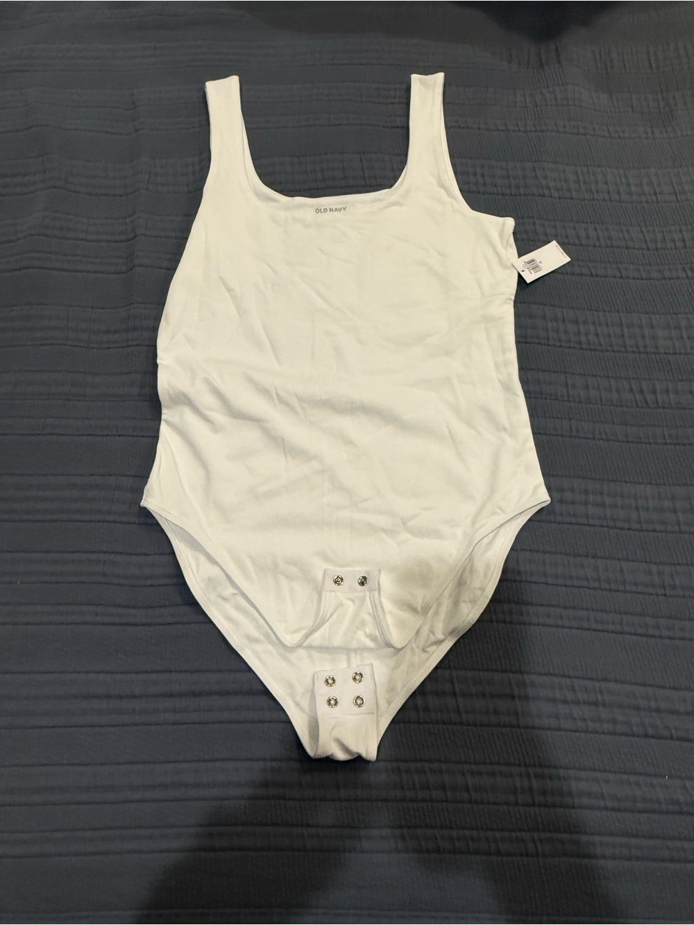 Old Navy Double Layer Scoop Bodysuit Trio in Black, Cream, White - Size Medium - Picture 4 of 6